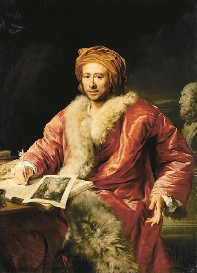 Maron, Anton von Portrait of Johann Joachim Winckelmann Spain oil painting art